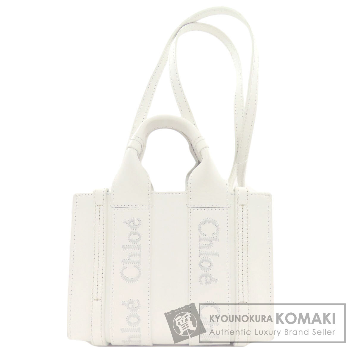 クロエ ウッディ ミニ 2WAY ハンドバッグ レザー レディース 【中古】【CHLOE】