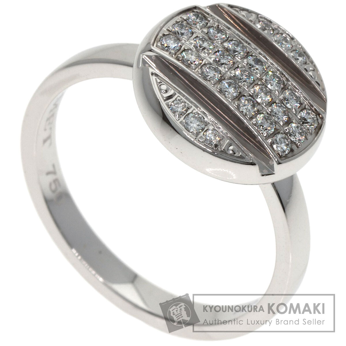 ショーメ クラスワン スタッズ ダイヤモンド #54 リング・指輪 K18ホワイトゴールド レディース 【中古】【Chaumet】