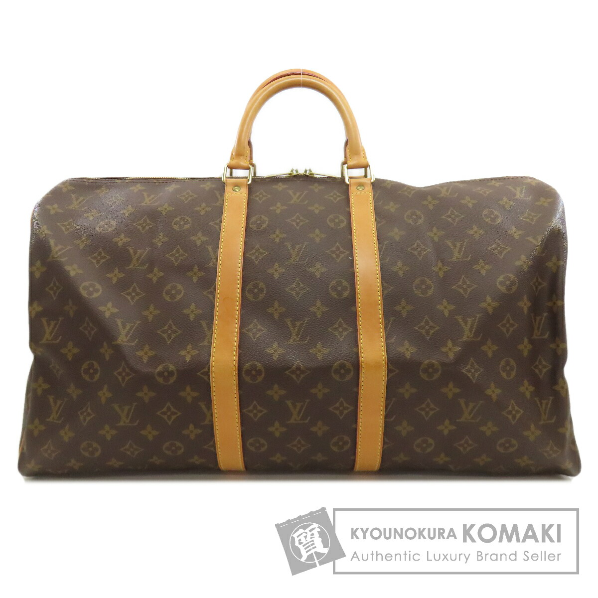 ルイヴィトン M41424 キーポル55 ボストンバッグ モノグラム帆布 レディース 【中古】【LOUIS VUITTON】