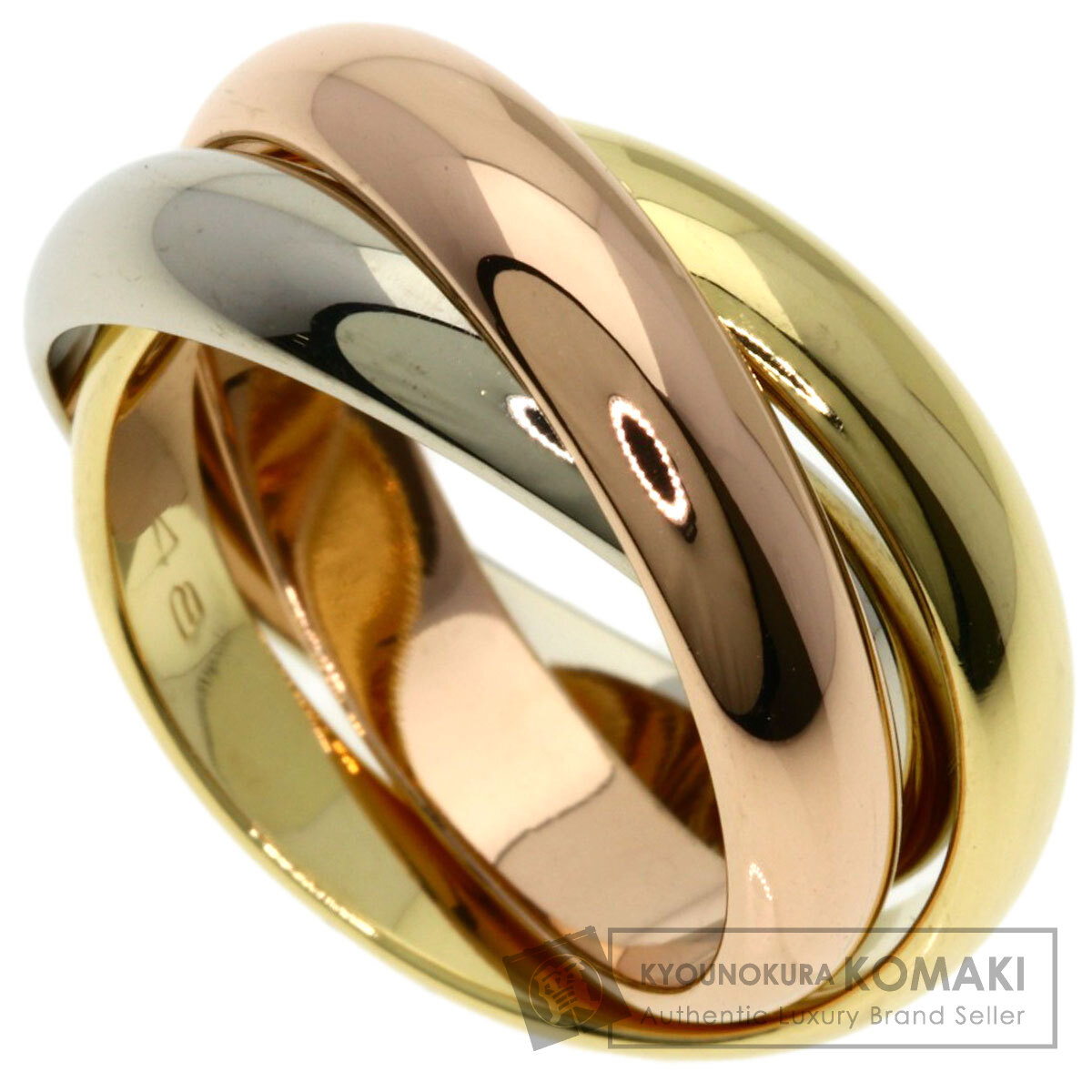 楽天市場】カルティエ トリニティリング XS #48 リング・指輪 K18