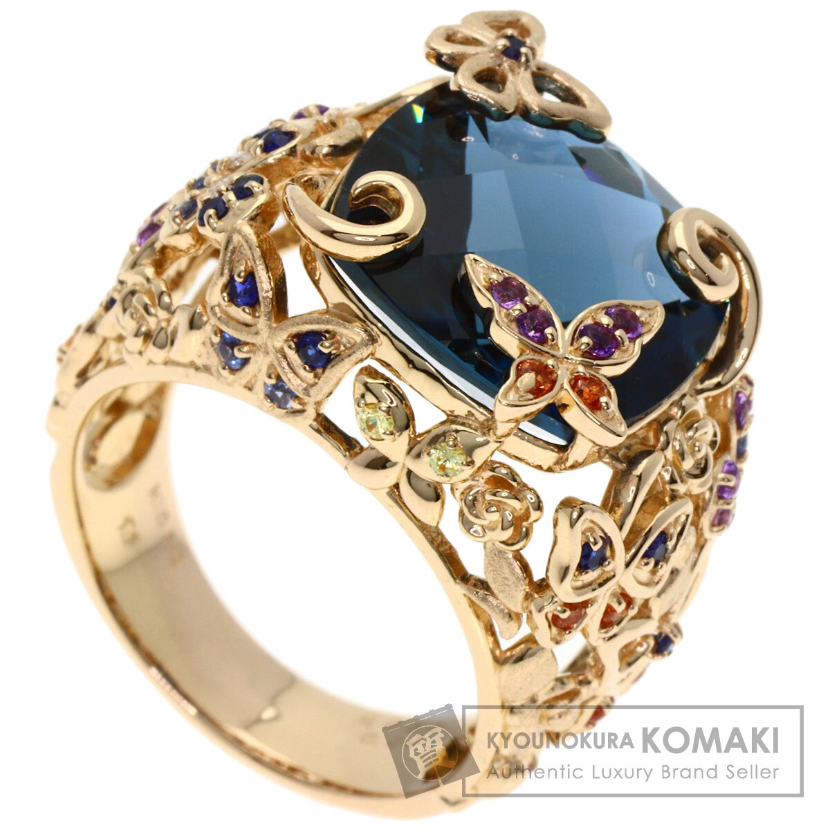 セイレーン アズーロ フラワー ダイヤモンド リング 0.18CT 
