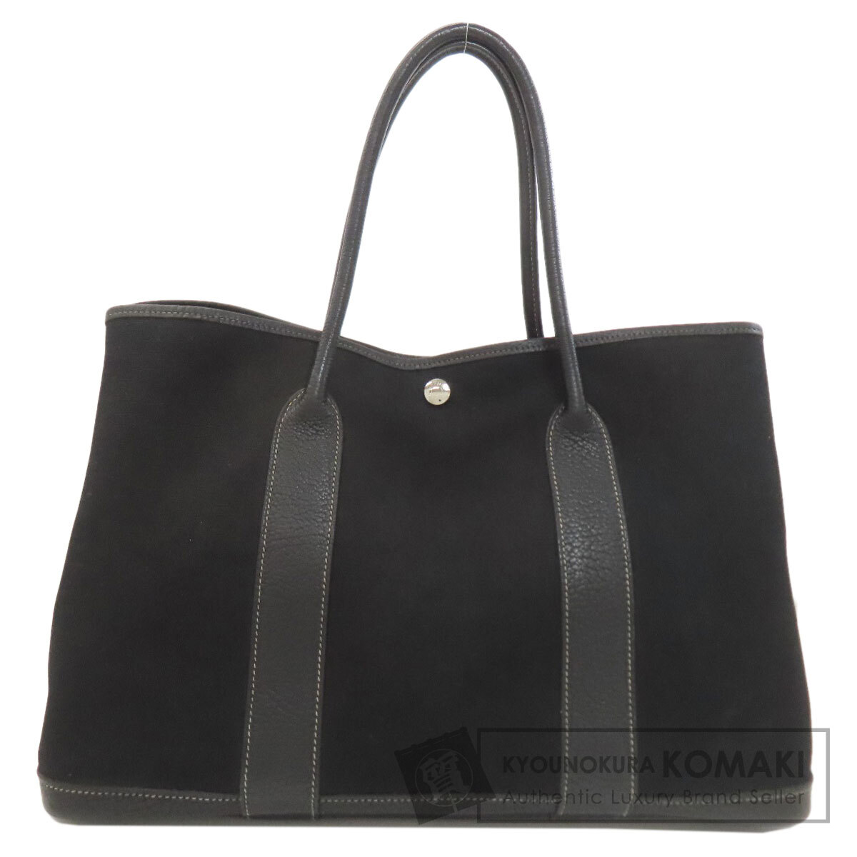 エルメス ガーデンパーティPM シルバー金具 トートバッグ トワルアッシュ レディース 【中古】【HERMES】