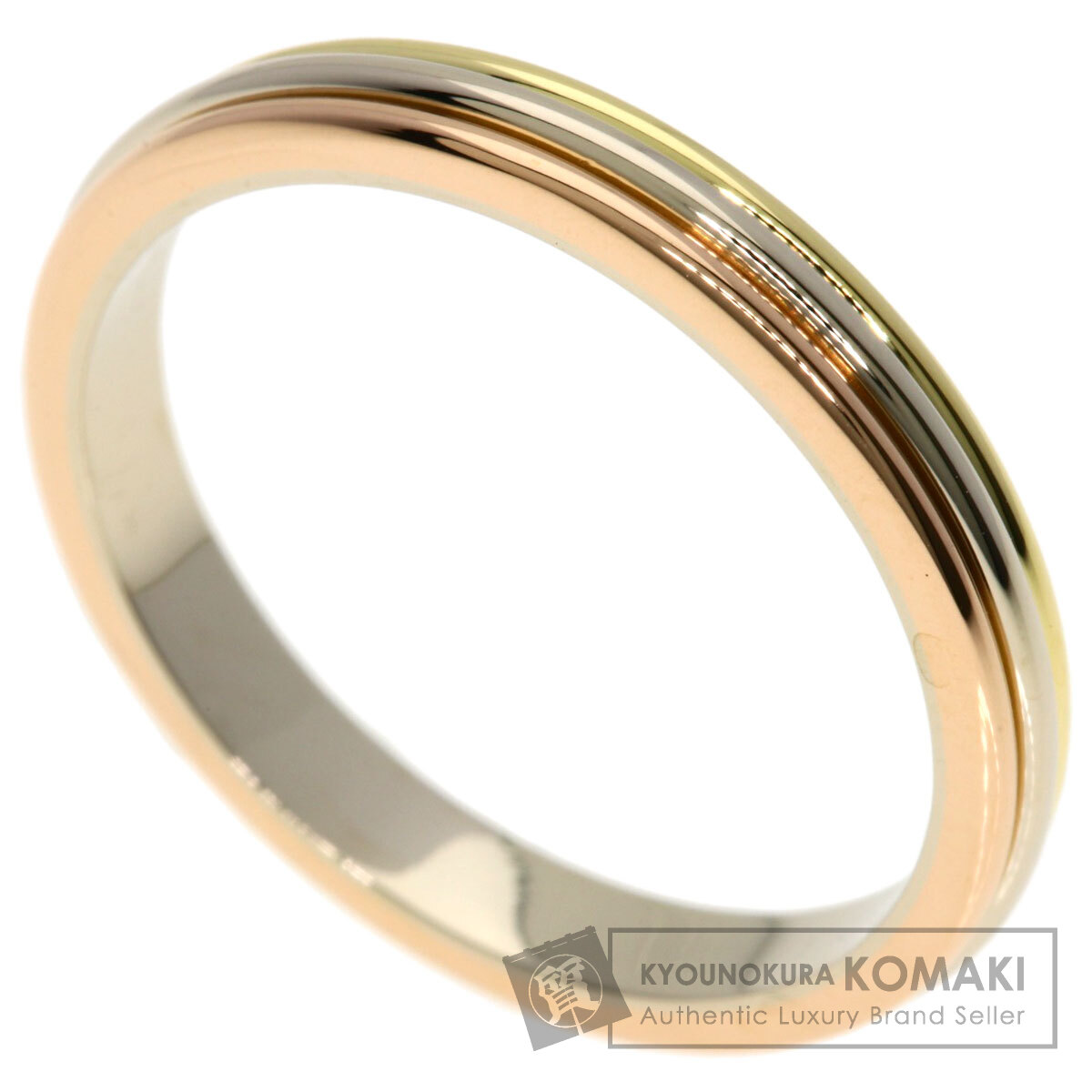 カルティエ スリーカラー #58 リング・指輪 K18イエローゴールド/K18PG/K18WG レディース 【中古】【CARTIER】