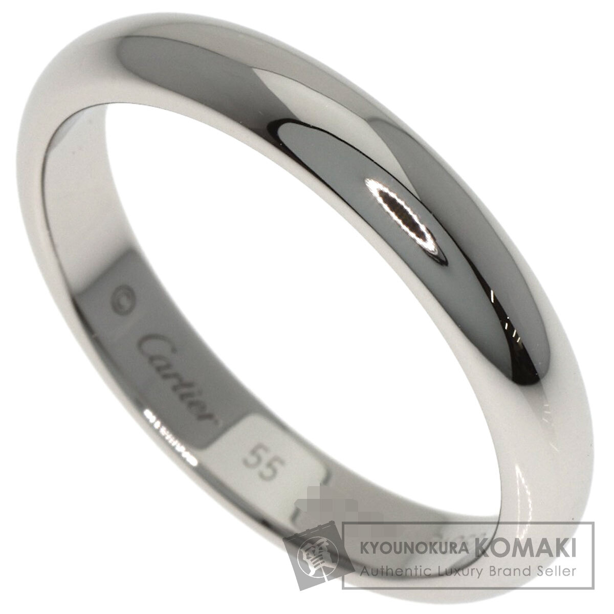 カルティエ ウェディング #55 リング・指輪 プラチナPT950 レディース 【中古】【CARTIER】