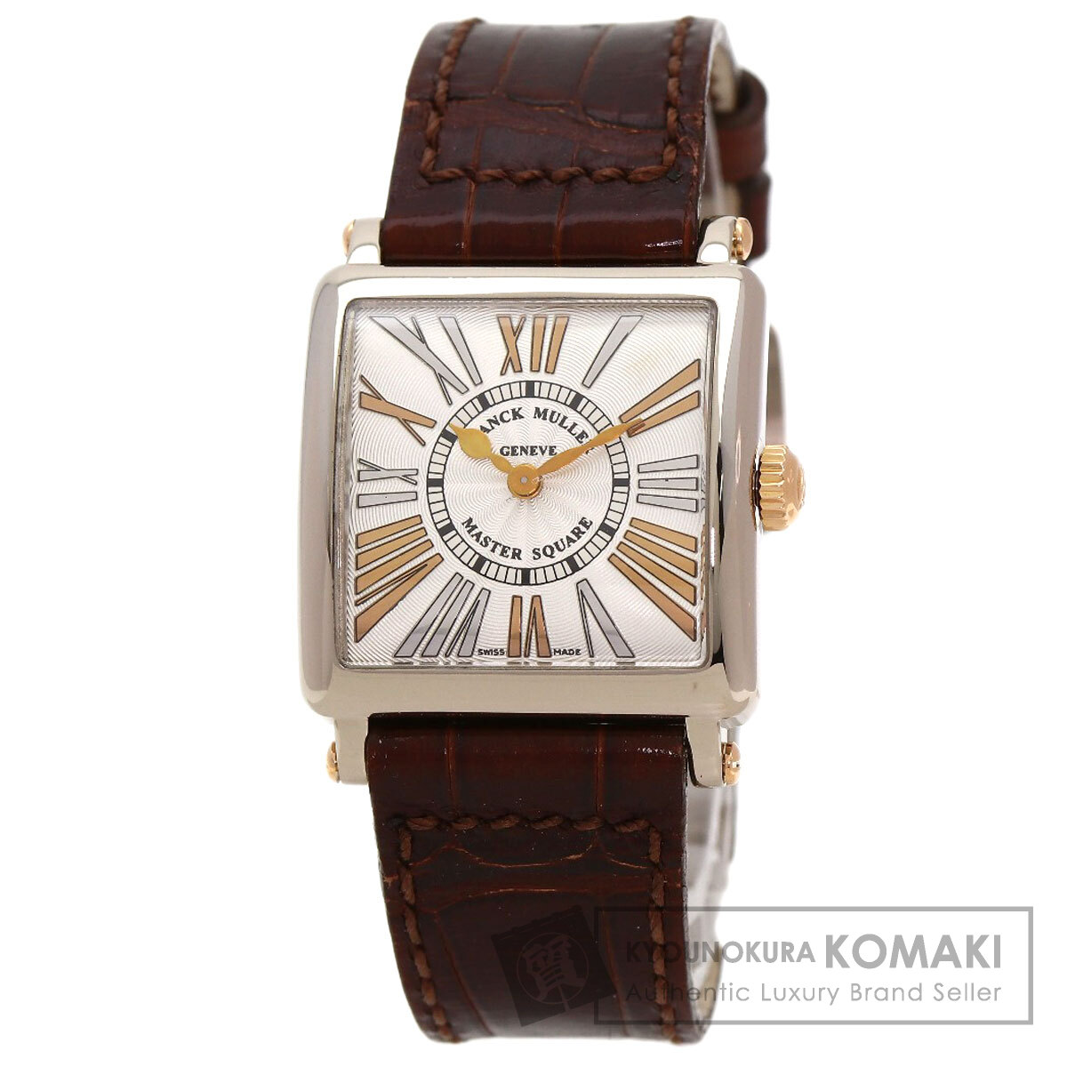 FRANCK MULLER フランクミュラー 60002 S QZ R REL マスタースクエア 100本限定 腕時計 K18WG 革 レディース [中古] 楽天市場】フランクミュラー 60002 S QZ R REL マスタースクエア 100本