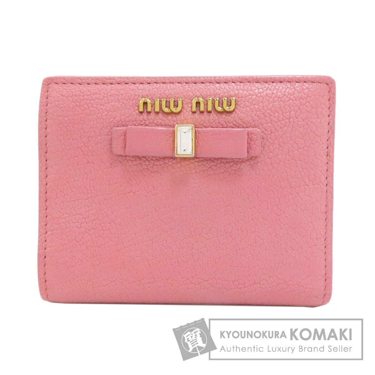 楽天市場】ミュウミュウ MIU MIU 財布 クロコ型押し ブラック レザー