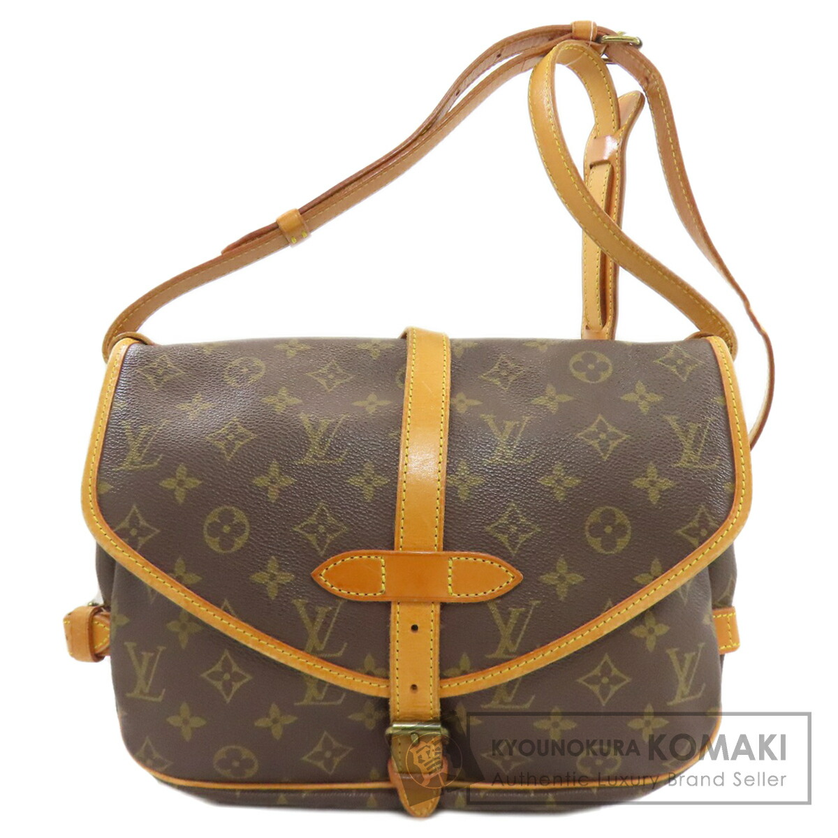 ルイヴィトン M40710 ソミュールMM ショルダーバッグ モノグラムキャンバス レディース 【中古】【LOUIS VUITTON】