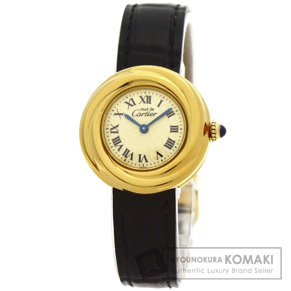 カルティエ W1010644 マストトリニティ 腕時計 シルバー/革 レディース 【中古】【CARTIER】