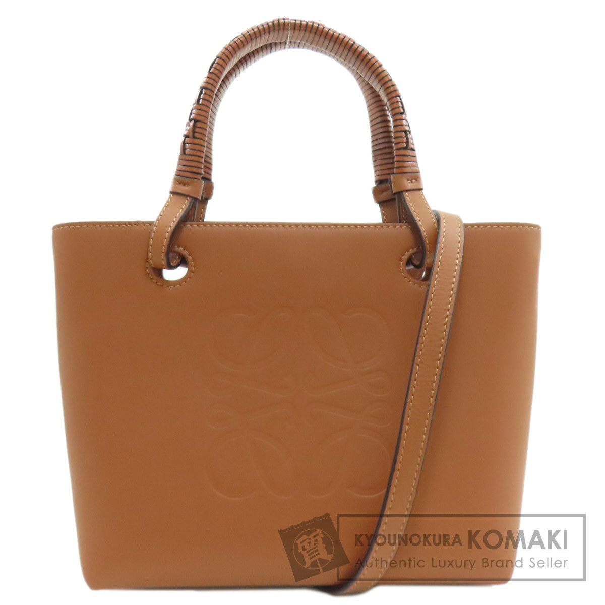 ロエベ アナグラム 2WAY ハンドバッグ カーフ レディース 【中古】【LOEWE】
