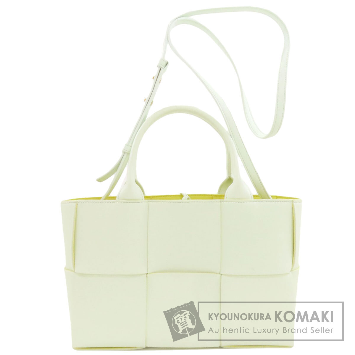 ボッテガヴェネタ アルコ 2WAY ハンドバック 子ウシ レディース 【中古】【BOTTEGA VENETA】