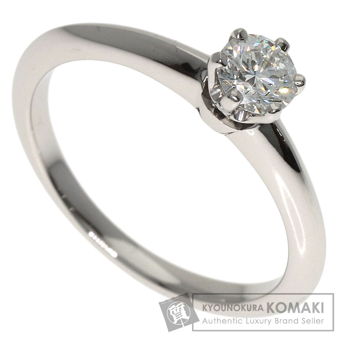 ティファニー ソリティア 1P ダイヤモンド リング・指輪 プラチナPT950 レディース 【中古】【TIFFANY&Co.】