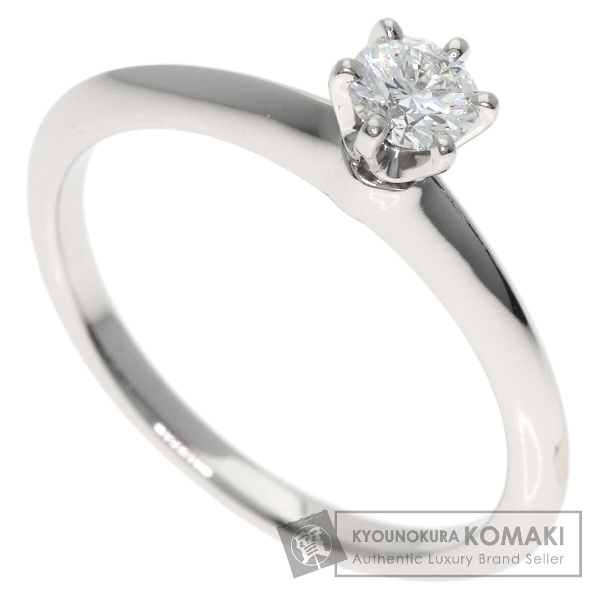 ティファニー ソリティア ダイヤモンド E-VS2-EX リング・指輪 プラチナPT950 レディース 【中古】【TIFFANY&Co.】