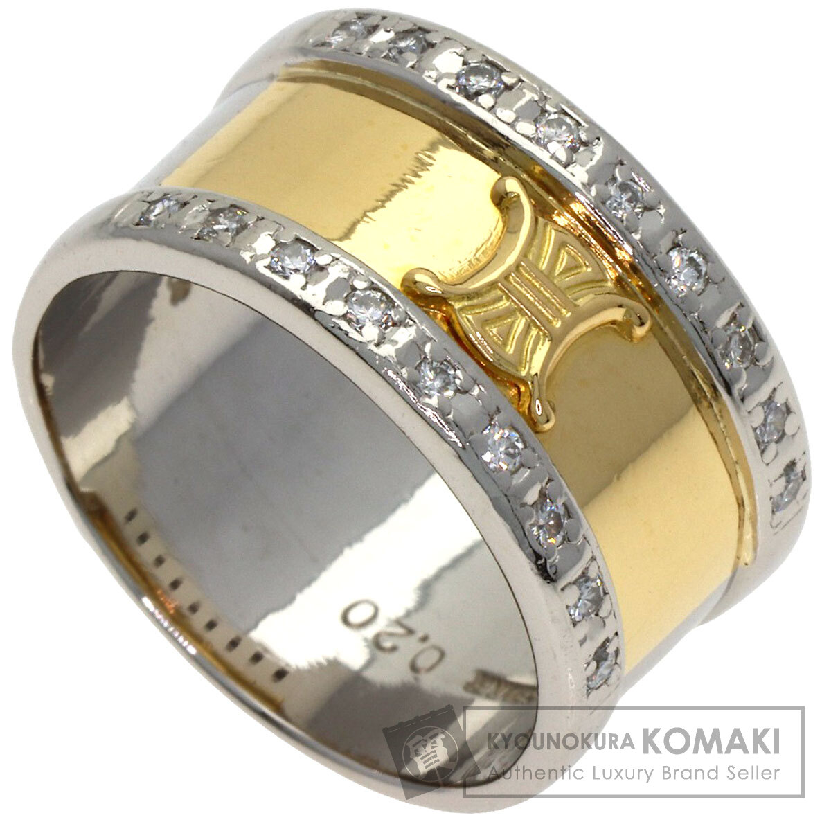 楽天市場】セリーヌ コンビリング #8 リング・指輪 プラチナPT850