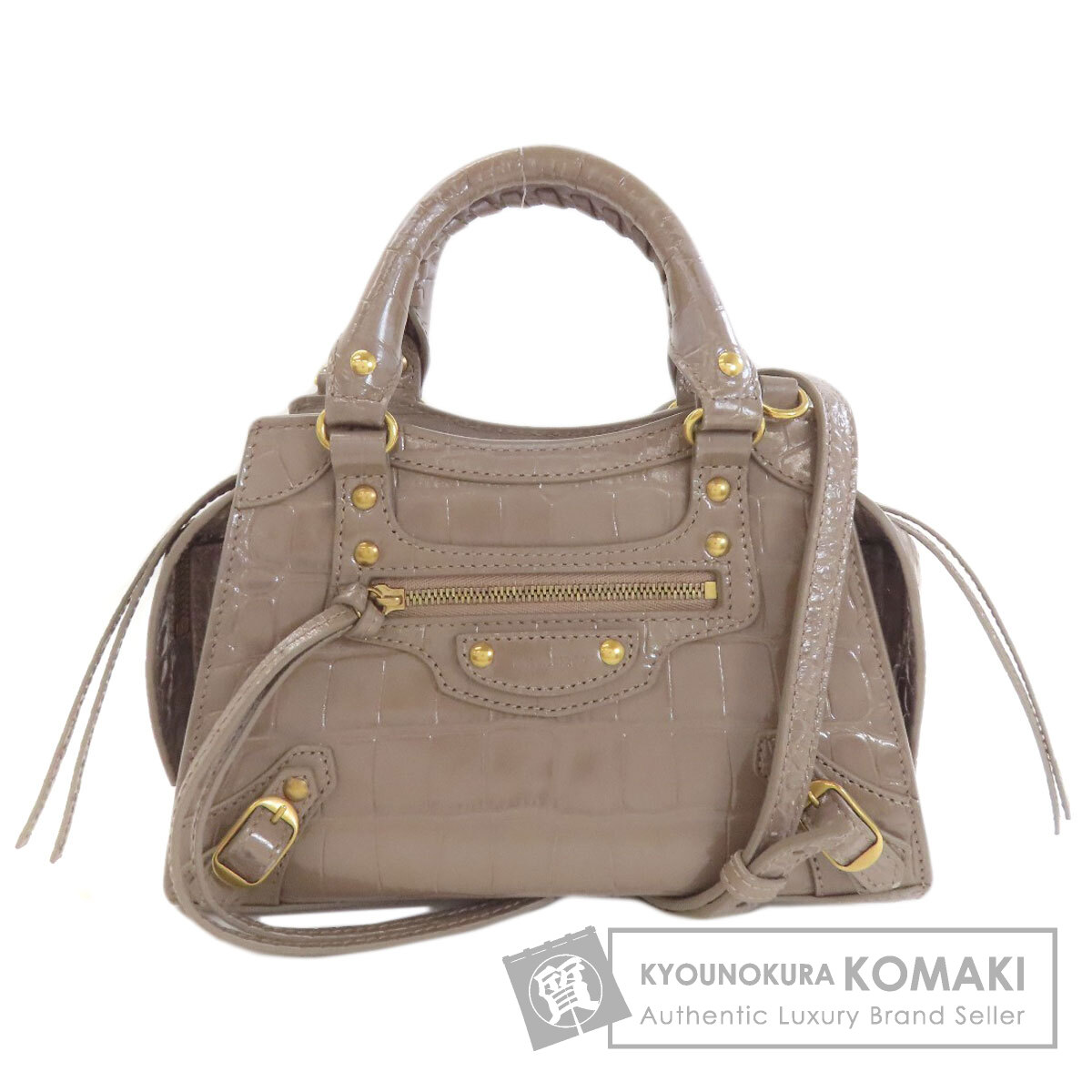 バレンシアガ 638524 ネオクラシック ミニ シティ 2WAY ハンドバッグ カーフ レディース 【中古】【BALENCIAGA】