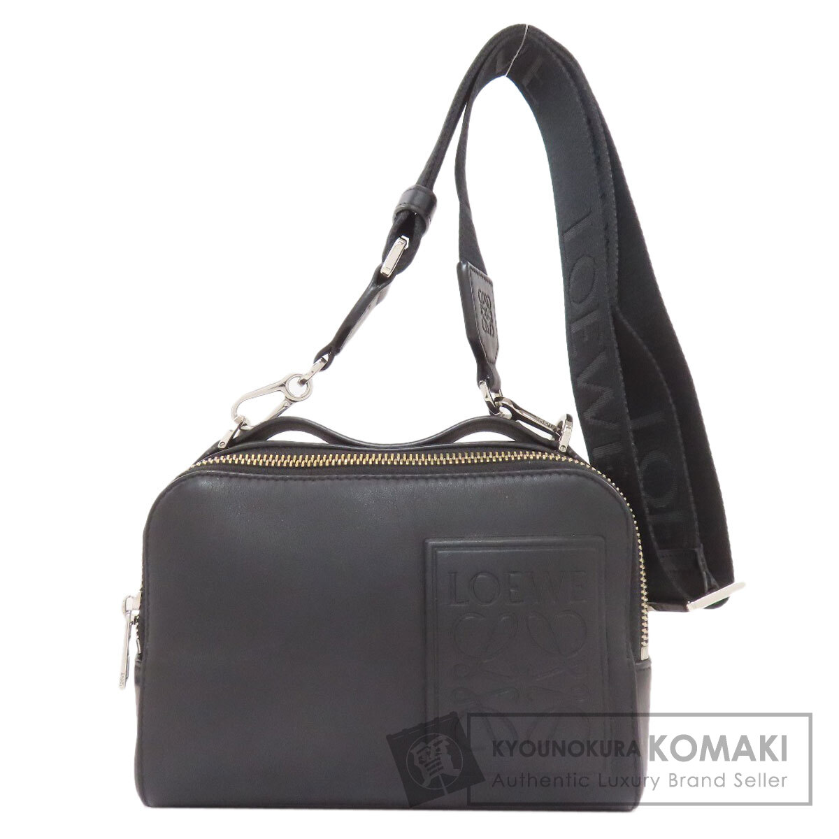 ロエベ アナグラム 2WAY ショルダーバッグ カーフ レディース 【中古】【LOEWE】