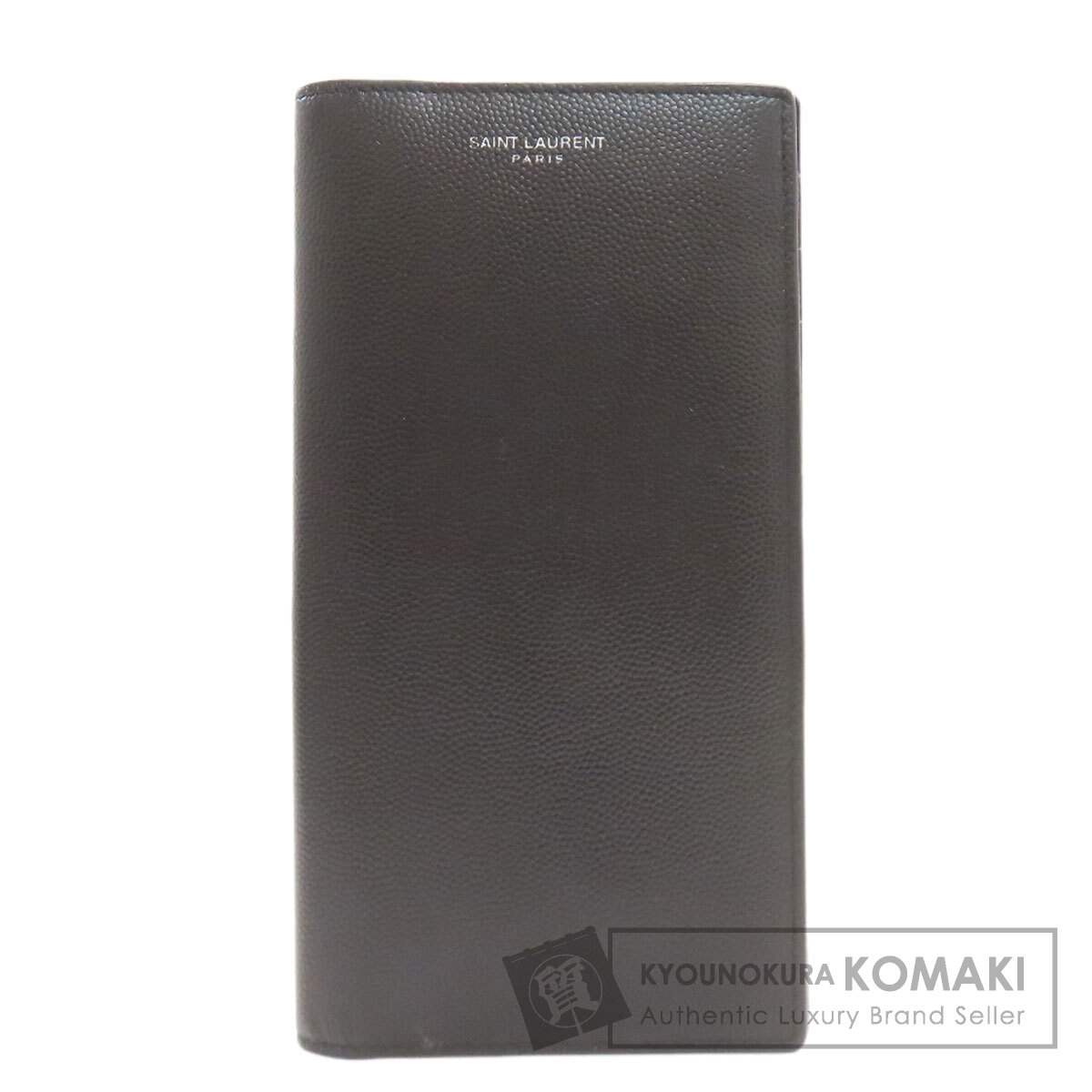 イヴ・サンローラン ロゴタイプ 長札入れ（御釣り入れあり） なめし革 レディース 【中古】【YVES SAINT LAURENT】 レディース財布-財布・ケース