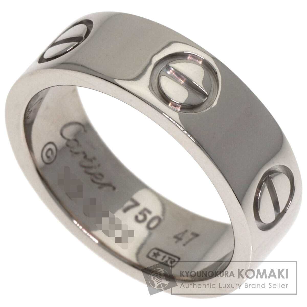 カルティエ ラブリング #47 リング・指輪 K18ホワイトゴールド レディース 【中古】【CARTIER】 85,762円