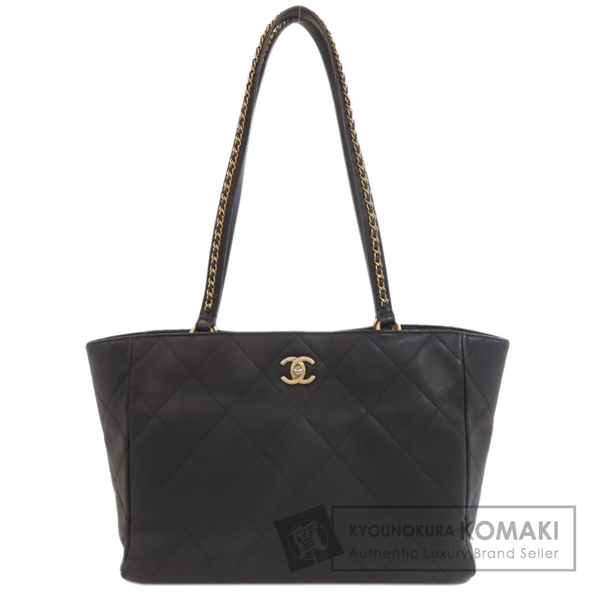 シャネル マトラッセ ゴールド金具 トートバッグ 子ウシ レディース 【中古】【CHANEL】