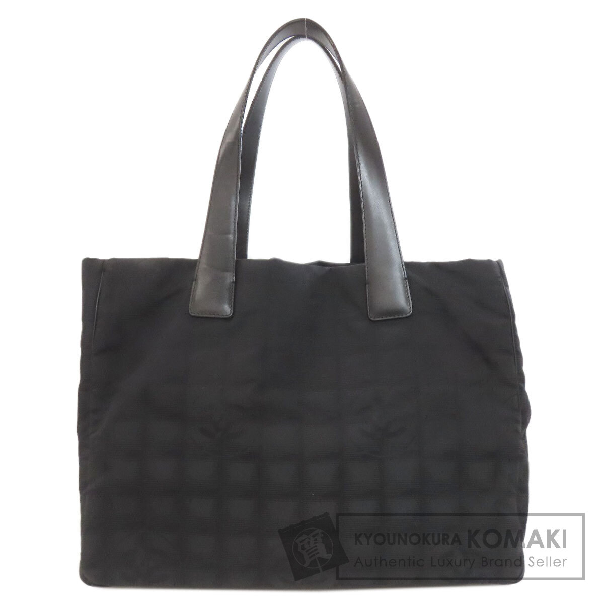 シャネル ニュートラベルラインMM トートバッグ ナイロンジャガード レディース 【中古】【CHANEL】