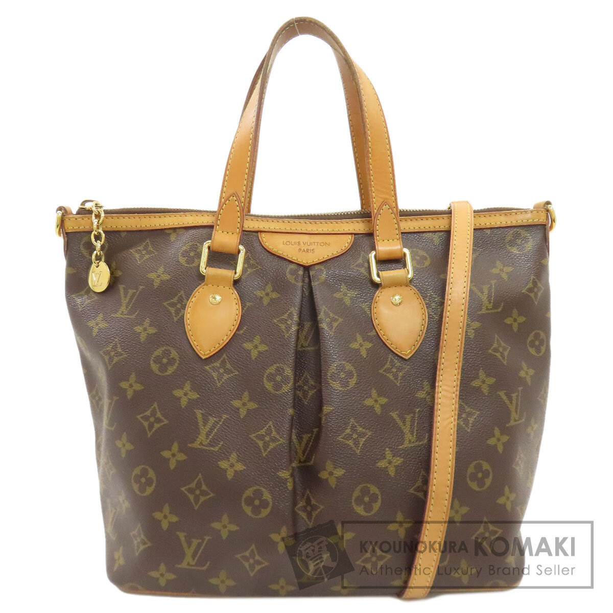 ルイヴィトン M40145 パレルモPM トートバッグ モノグラム帆布 レディース 【中古】【LOUIS VUITTON】