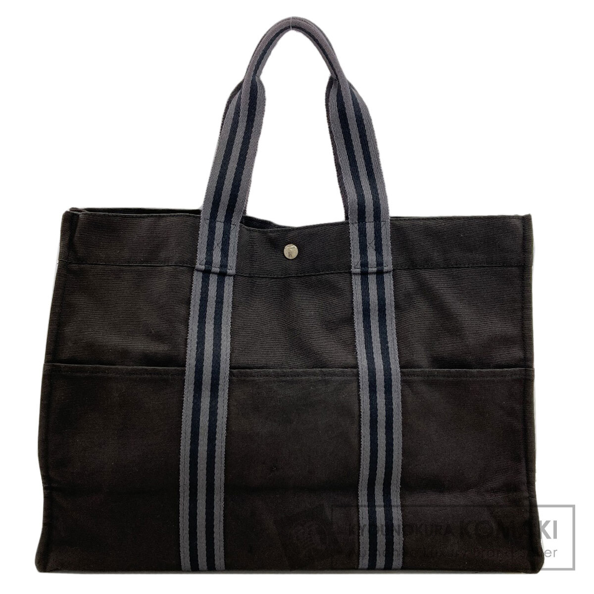 エルメス サックフールトゥMM トートバッグ キャンバス レディース 【中古】【HERMES】