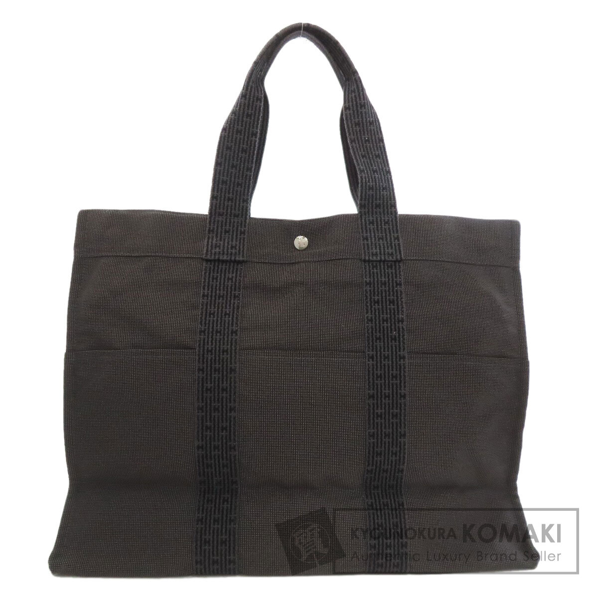 エルメス エールラインGM トートバッグ キャンバス レディース 【中古】【HERMES】