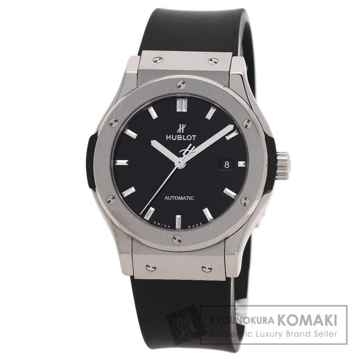ウブロ 542.NX.1270.RX クラシックフュージョン チタニウム 腕時計 チタニウム/ラバー メンズ 【中古】【HUBLOT】