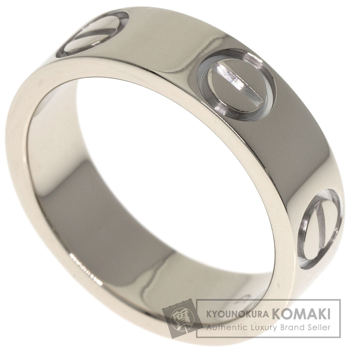 カルティエ ラブリング #51 リング・指輪 K18ホワイトゴールド レディース 【中古】【CARTIER】