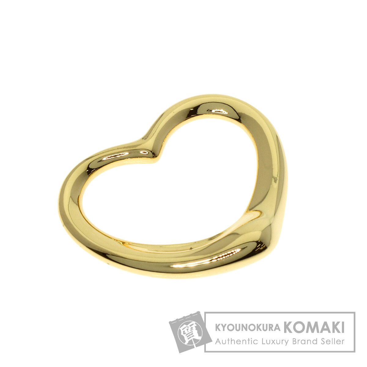 ティファニー オープンハート ペンダントトップ K18イエローゴールド レディース 【中古】【TIFFANY&Co.】