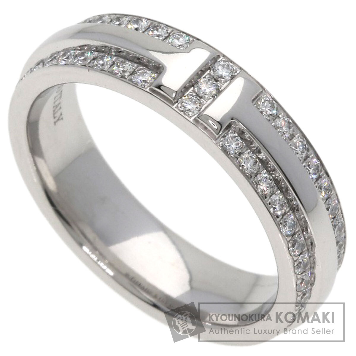 楽天市場】TIFFANY&Co. ティファニー 【美品】Au750WG Tトゥルーナロー 
