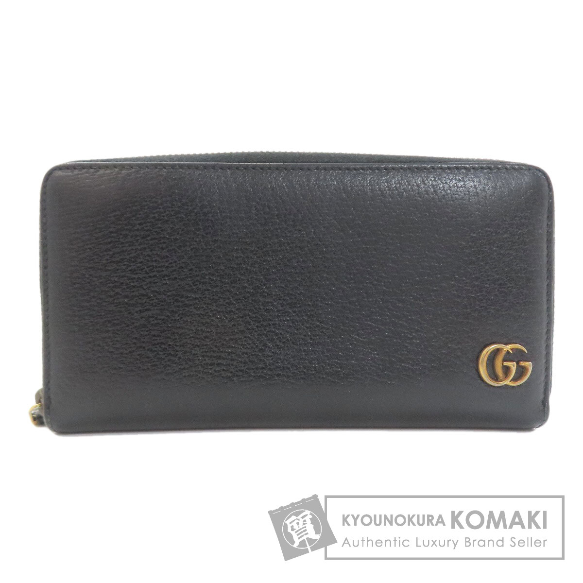 グッチ 428736 ダブルG GGマーモント 長紙入れ（御釣り入れあり） なめし革 レディース 【中古】【GUCCI】