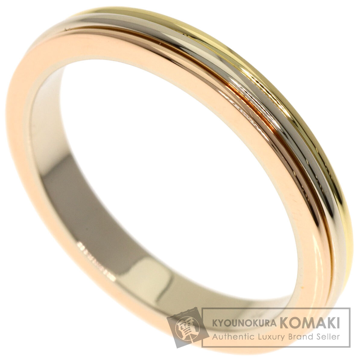 カルティエ 3カラー #50 リング・指輪 K18イエローゴールド/K18WG/K18PG レディース 【中古】【CARTIER】