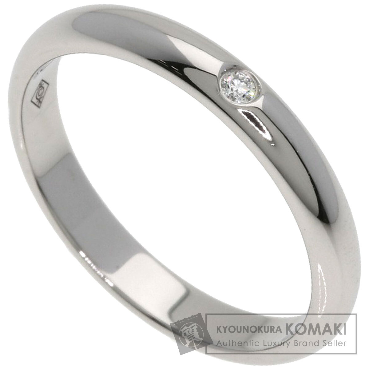 カルティエ ウェディング 1P ダイヤモンド #46 リング・指輪 プラチナPT950 レディース 【中古】【CARTIER】