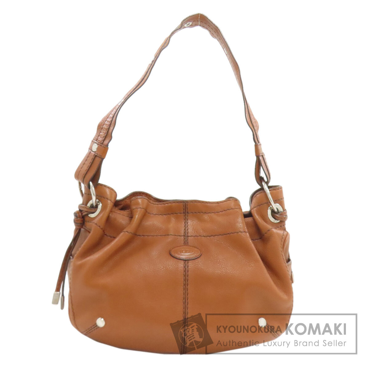 【サマーセール Specialcoupon対象商品 7/24~7/29 】トッズ ロゴ ショルダーバッグ レザー レディース 【中古】【TODS】|ブランド京の蔵小牧【最安挑戦!】