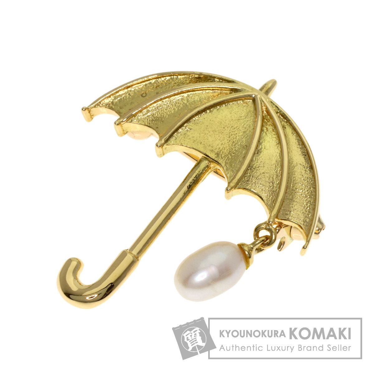 タサキ アンブレラ パール 真珠 2WAY ブローチ ペンダントトップ K18イエローゴールド レディース 【中古】【TASAKI】