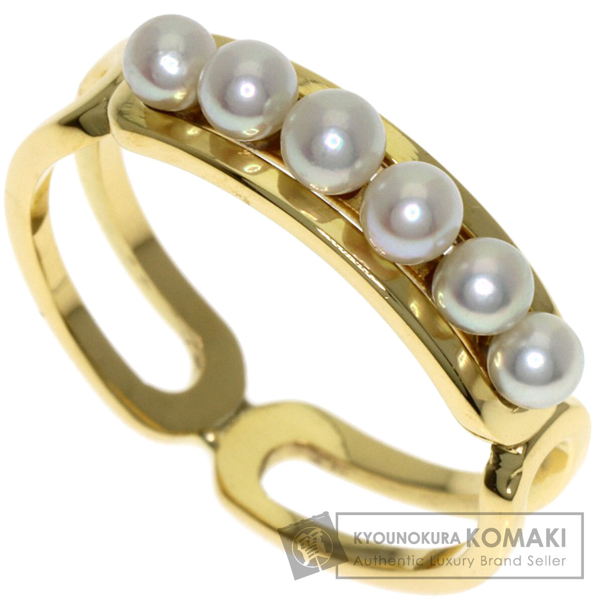 ミキモト ベビーパール 真珠 リング・指輪 K18イエローゴールド レディース 【中古】【MIKIMOTO】