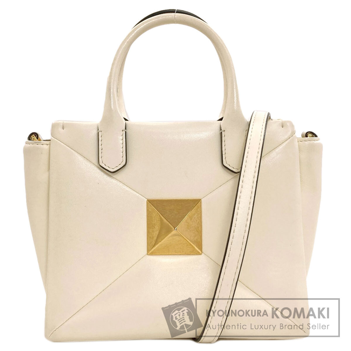 バレンティノ ワンスタッズ 2WAY ハンドバッグ レザー レディース 【中古】【VALENTINO】 39,325円