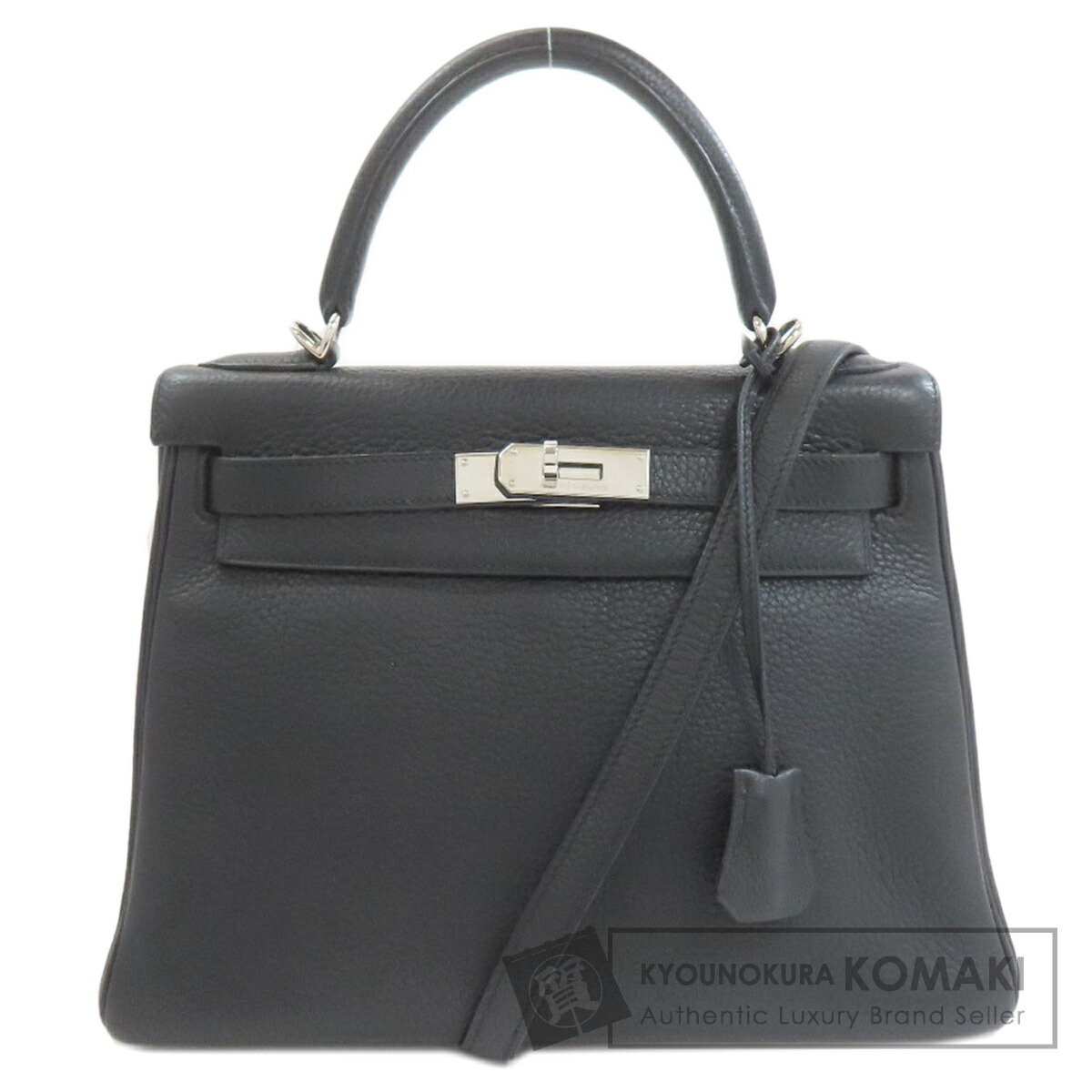 エルメス ケリー28 内縫い シルバー金具 ハンドバッグ トリヨン レディース 【中古】【HERMES】