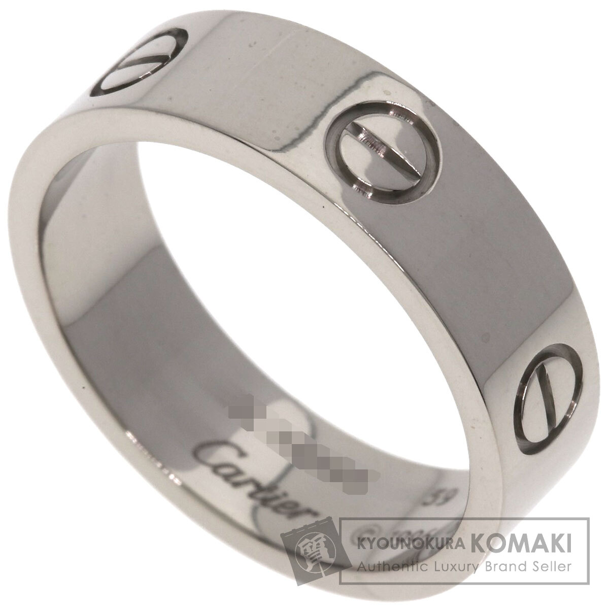 カルティエ ラブリング #59 リング・指輪 K18ホワイトゴールド レディース 【中古】【CARTIER】