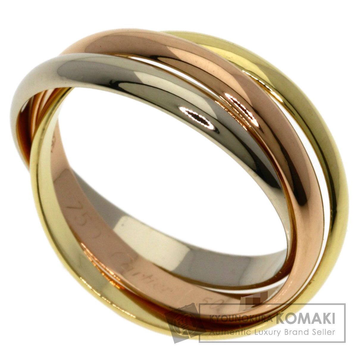 カルティエ トリニティ SM #50 リング・指輪 K18イエローゴールド/K18WG/K18PG レディース 【中古】【CARTIER】|ブランド京の蔵小牧【最安挑戦!】
