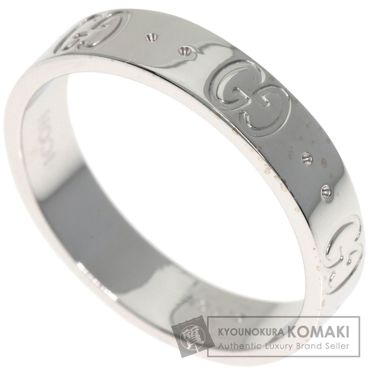 グッチ アイコン #11 リング・指輪 K18ホワイトゴールド レディース 【中古】【GUCCI】
