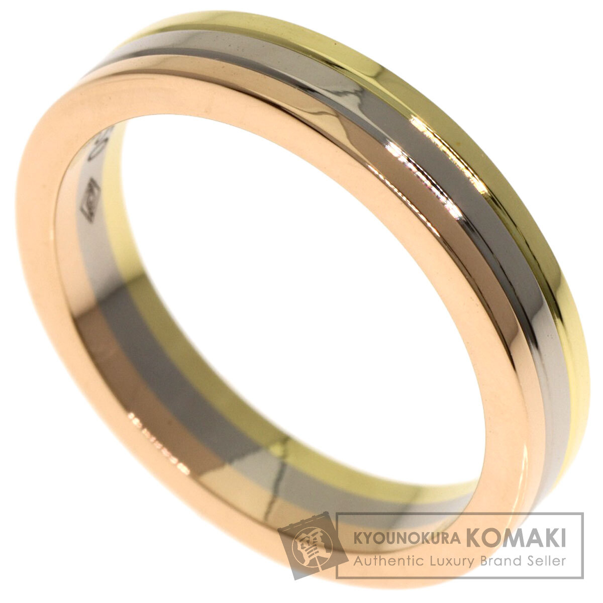 カルティエ スリーカラー #47 リング・指輪 K18イエローゴールド/K18WG/K18PG レディース 【中古】【CARTIER】