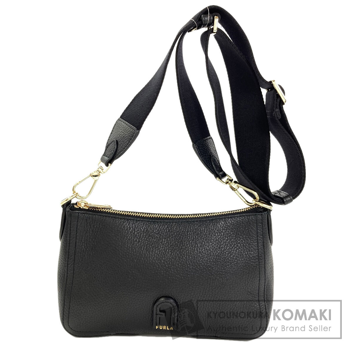 フルラ アーチロゴ ショルダーバッグ レザー レディース 【中古】【Furla】|ブランド京の蔵小牧【最安挑戦!】