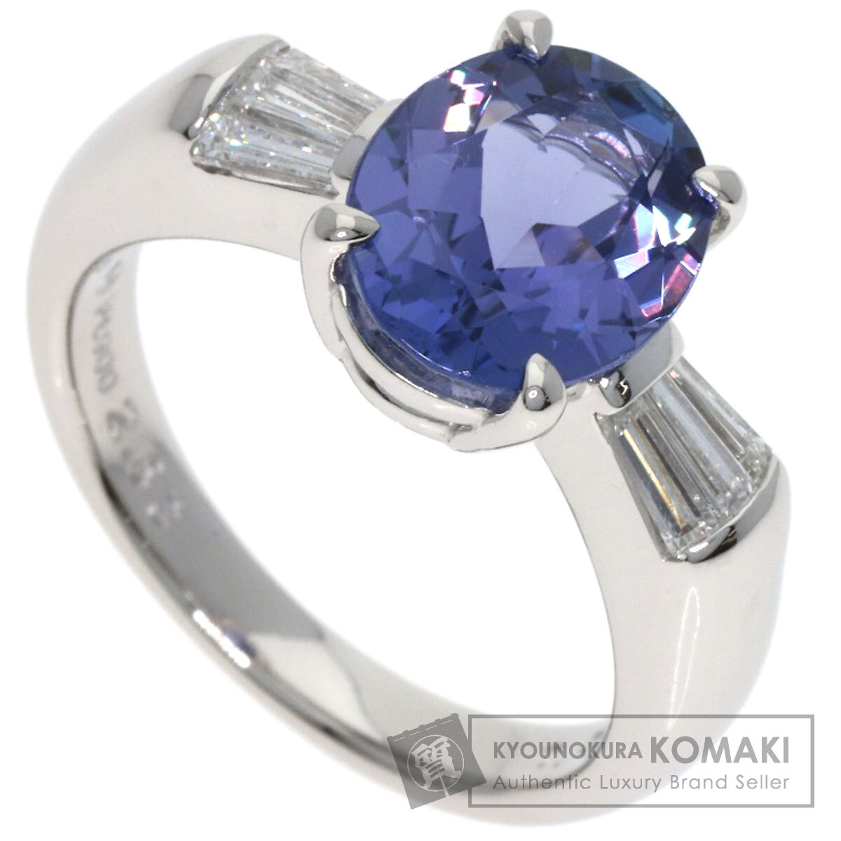 タサキ タンザナイト ダイヤモンド リング・指輪 プラチナPT900 レディース 【中古】【TASAKI】