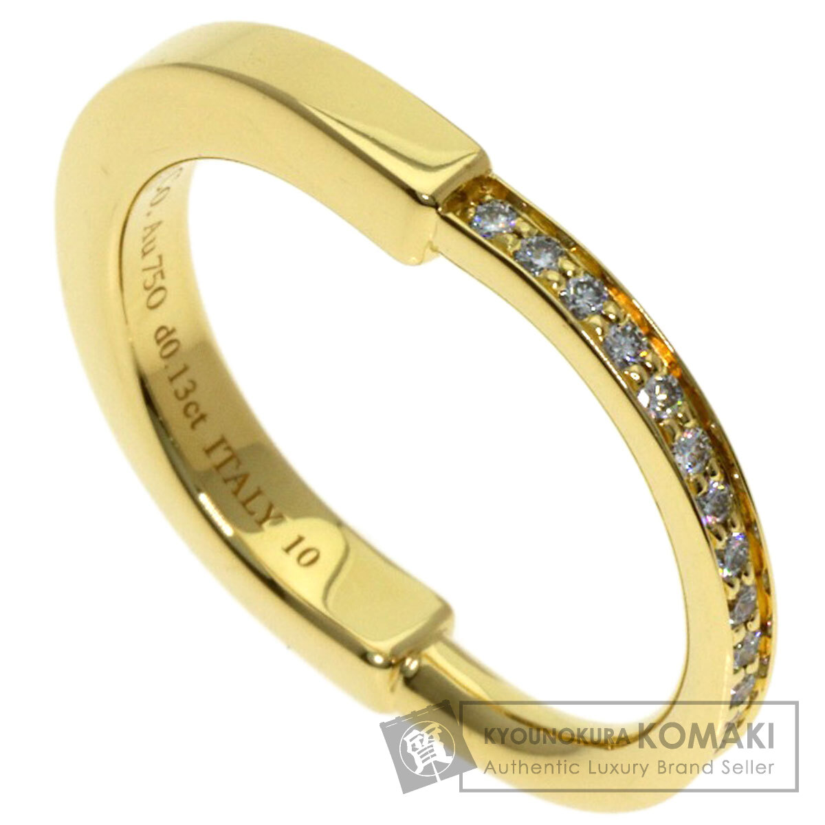 ティファニー ロック ダイヤモンド リング・指輪 K18イエローゴールド レディース 【中古】【TIFFANY&Co.】|ブランド京の蔵小牧【最安挑戦!】