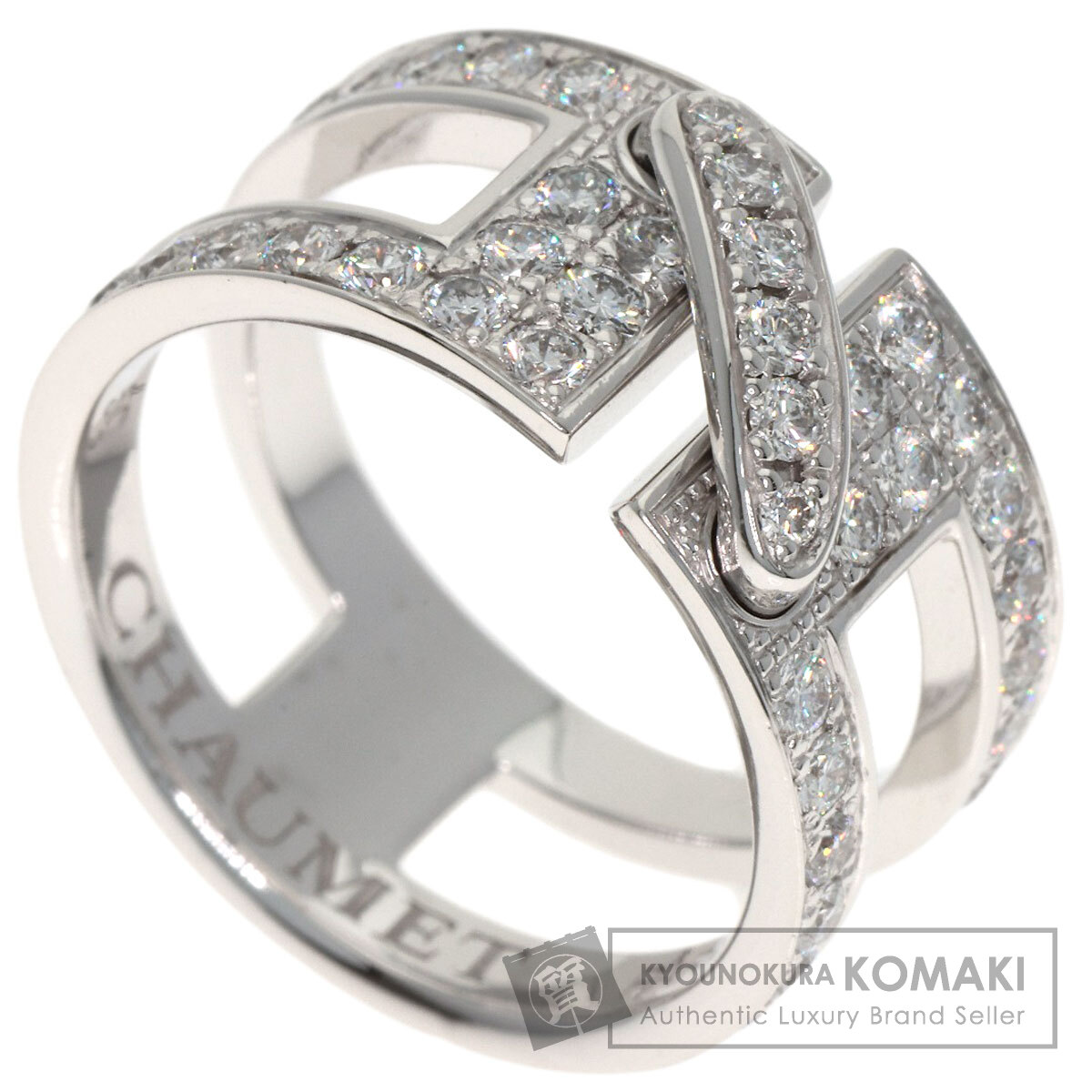 ショーメ ジュドゥ リアン ダイヤモンド #50 リング・指輪 K18ホワイトゴールド レディース 【中古】【Chaumet】