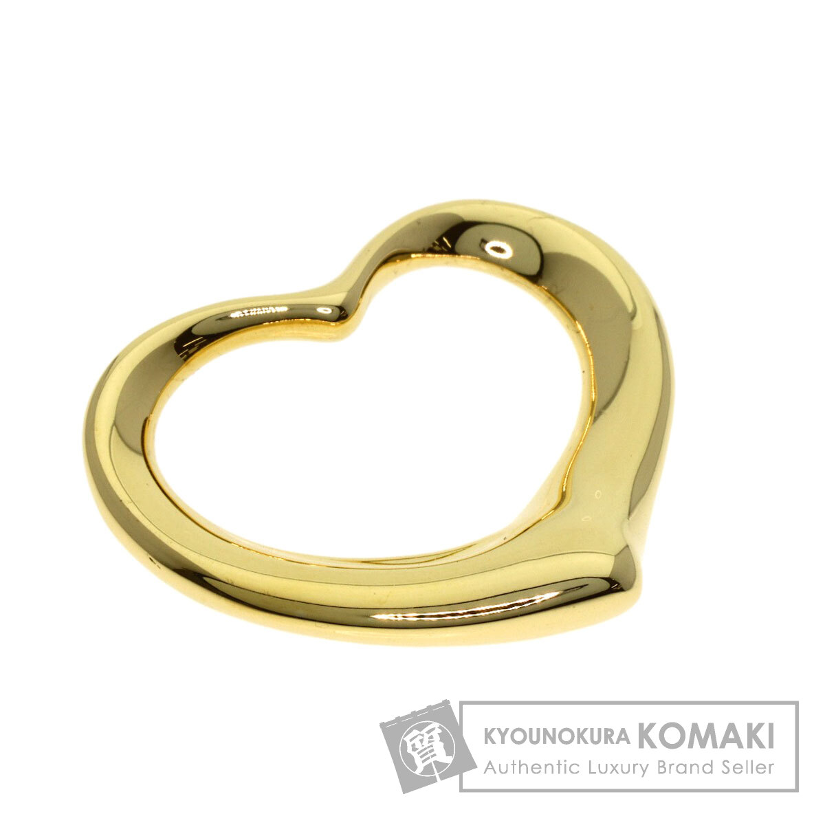 ティファニー オープンハート ペンダントトップ K18イエローゴールド レディース 【中古】【TIFFANY&Co.】