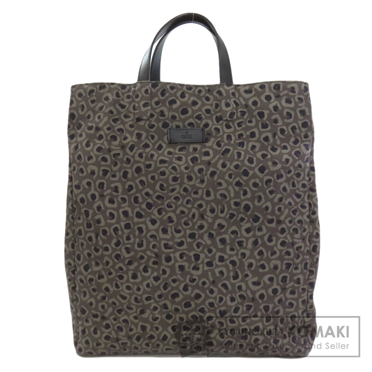 グッチ 341739 レオパード柄 トートバッグ 帆布/子ウシ レディース 【中古】【GUCCI】