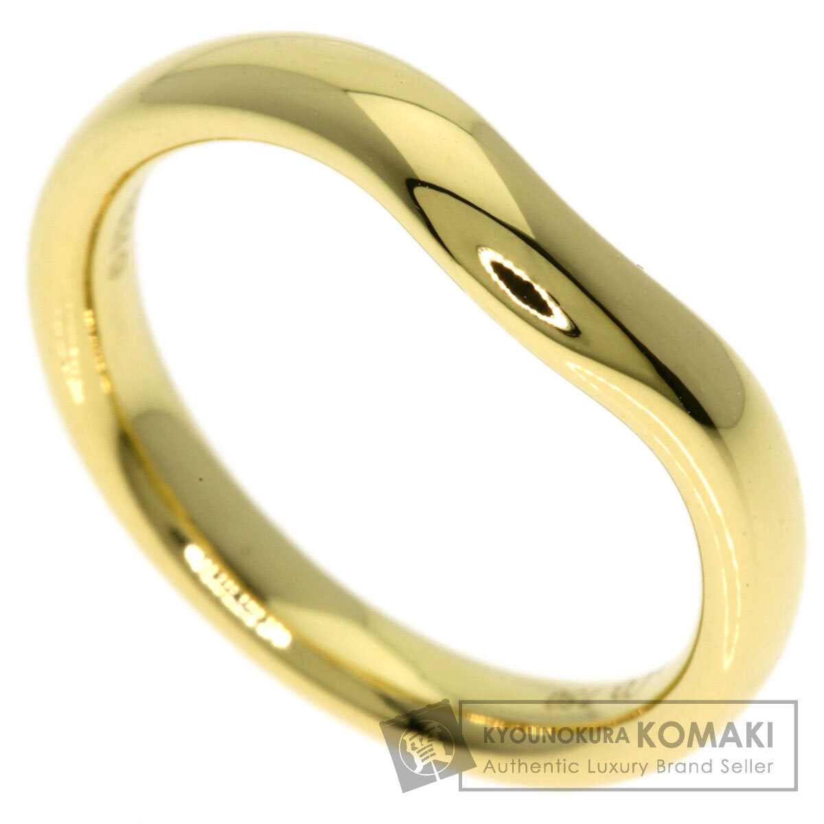 ティファニー カーブドバンド リング・指輪 K18イエローゴールド レディース 【中古】【TIFFANY&Co.】
