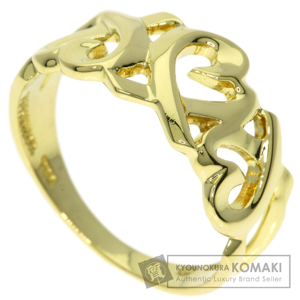 ティファニー トリプル ラビングハート リング・指輪 K18イエローゴールド レディース 【中古】【TIFFANY&Co.】 62,255円